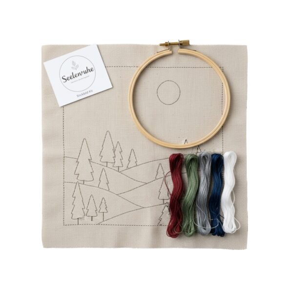 Personalisierbares Stickset Seelenruhe Baumwollmischung